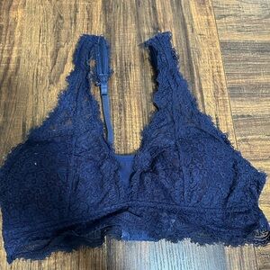 Aerie Lace Bralette in Navy Blue